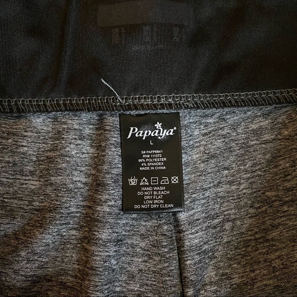 PAPAYA Pink & Gray Leggings Large - Picture 5 of 5